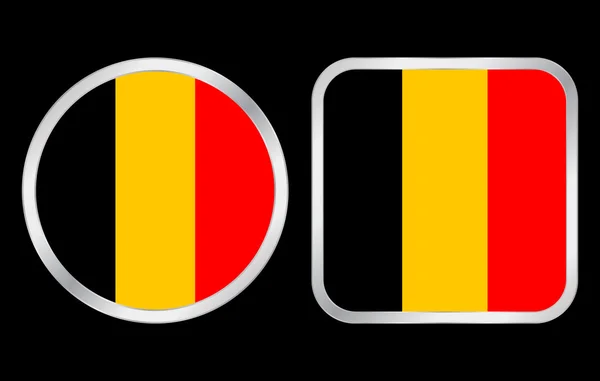 Ikone der belgischen Flagge — Stockvektor
