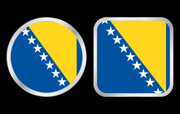 Bosnien och hercegovina flaggikonen — Stock vektor