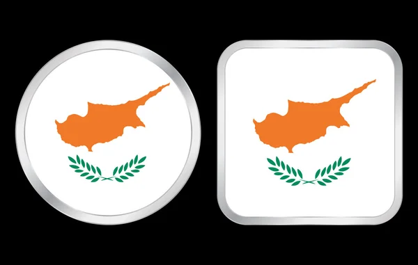 Kıbrıs bayrağı simgesi — Stok Vektör