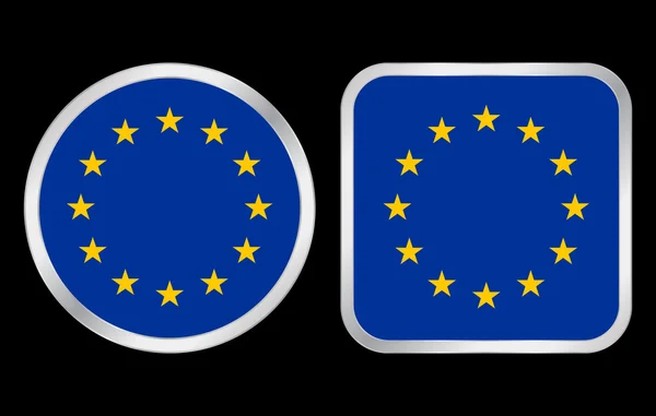 Значок прапора Європейського Союзу — стоковий вектор