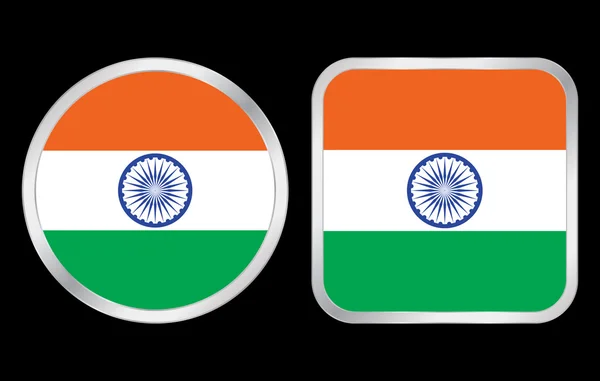 India flag icon — Stock Vector