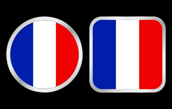法国国旗图标 — 图库矢量图片