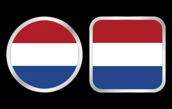 Значок флага Нидерландов — стоковый вектор