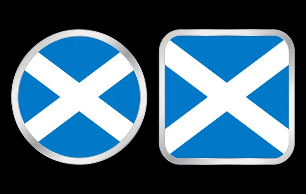 Icono bandera de Escocia — Archivo Imágenes Vectoriales