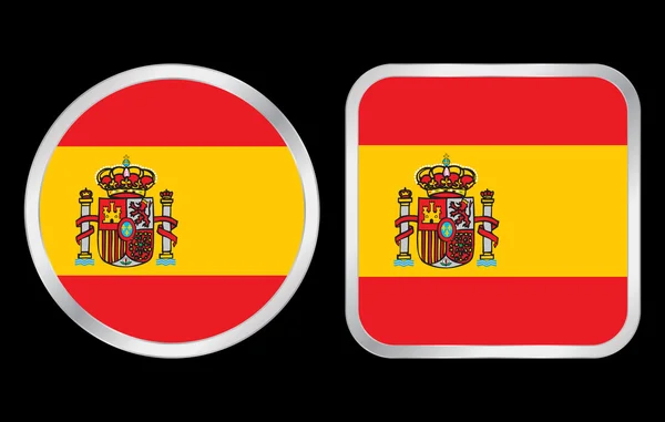 Hiszpania flaga ikona — Wektor stockowy