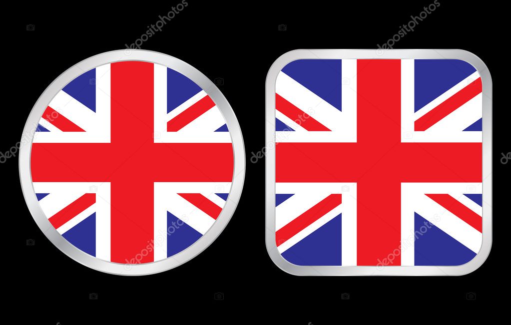 United Kingdom flag icon Stock Vector Image by ©julydfg #3699182