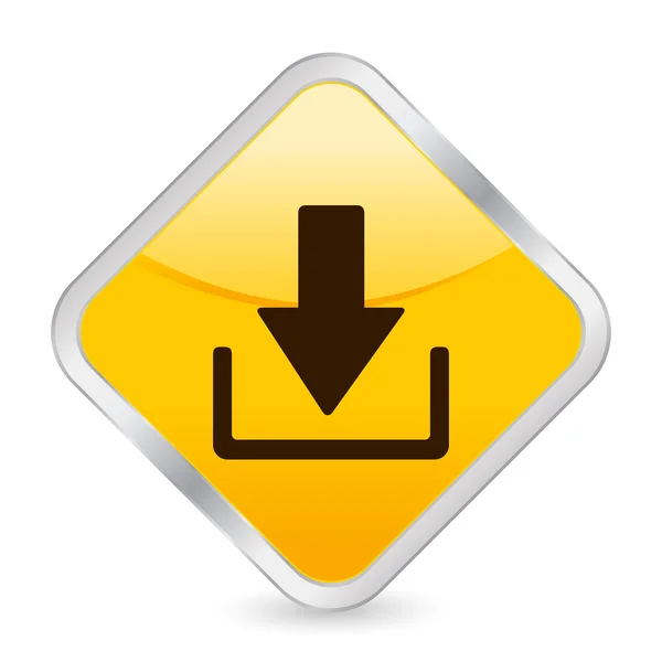 Baixar ícone quadrado amarelo — Vetor de Stock