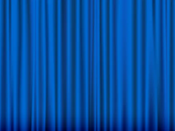 Blue curtain — Stock Vector
