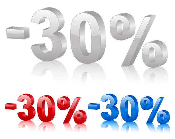 Desconto 30% —  Vetores de Stock