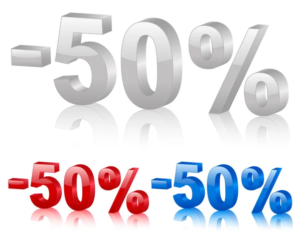 Desconto 50% —  Vetores de Stock