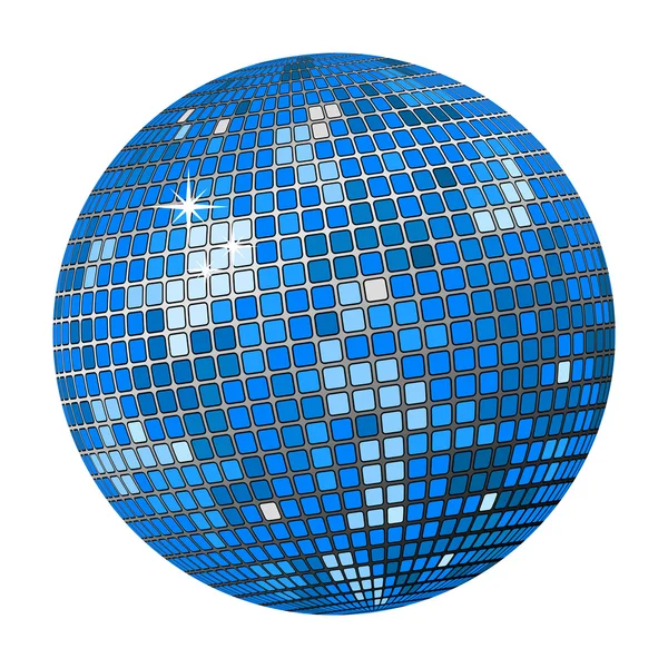 Голубой диско-шар — стоковый вектор