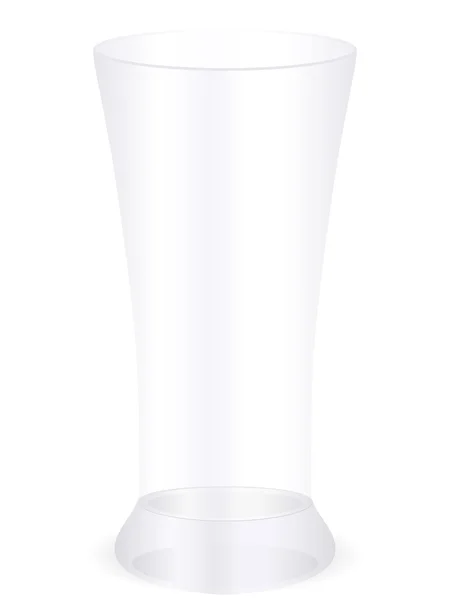 Vaso de cerveza vacío — Vector de stock