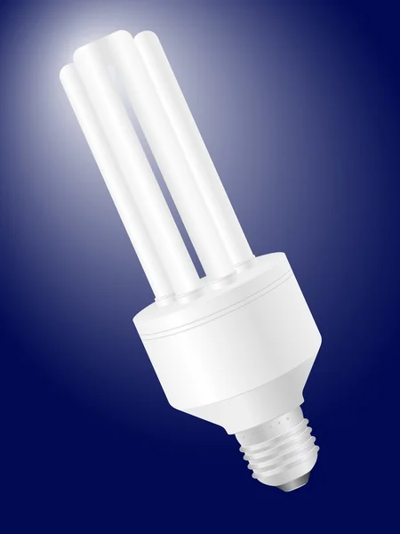 Économie d'énergie ampoule arrière-plan — Image vectorielle