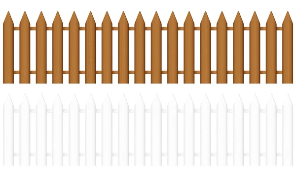 Dřevěný plot — Stockový vektor