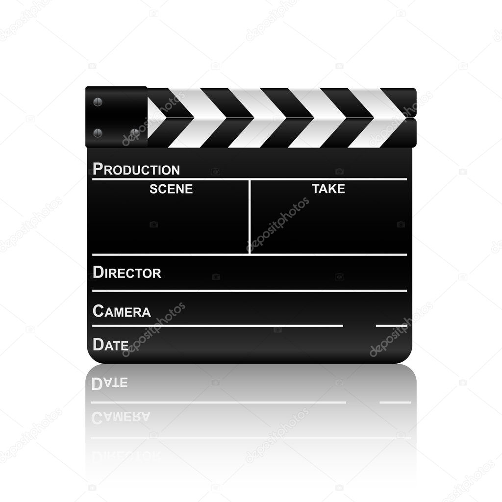 Film slate with reflection 2