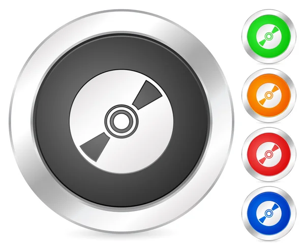 Icono del ordenador CD — Vector de stock