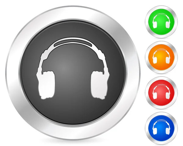 Komputer ikona słuchawki — Wektor stockowy