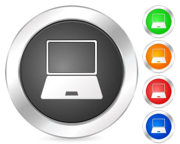 Ordinateur portable icône ordinateur — Image vectorielle