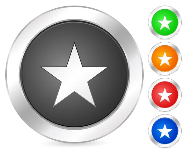 Estrela ícone do computador —  Vetores de Stock