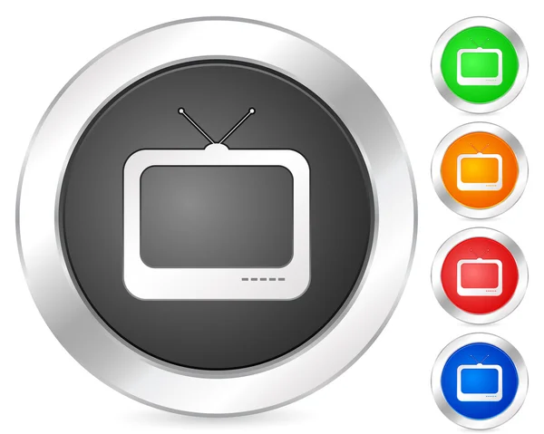 Computer icon TV — Stock Vector