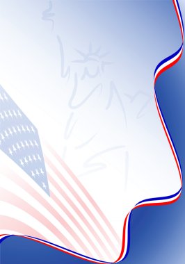 American flag background clipart