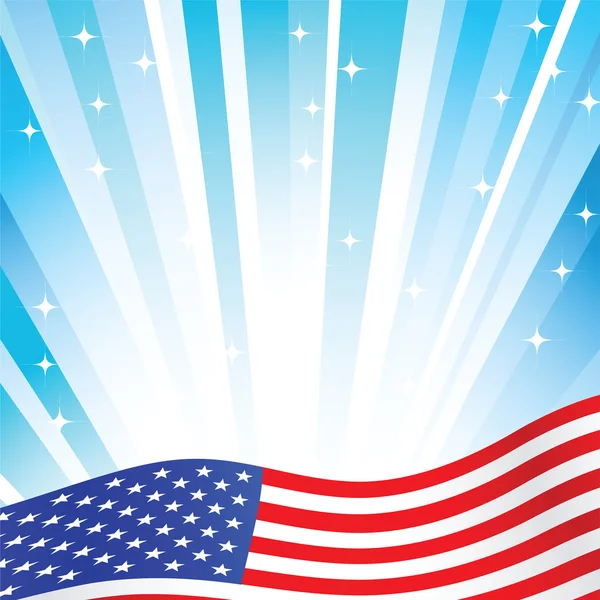 Amerikaanse vlag achtergrond — Stockvector
