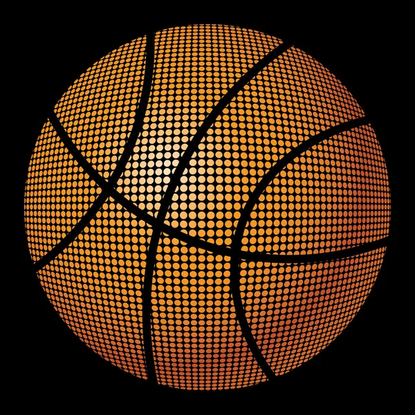 An isolated basketball. — Stock Vector