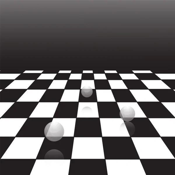 stock vector Black and white checker