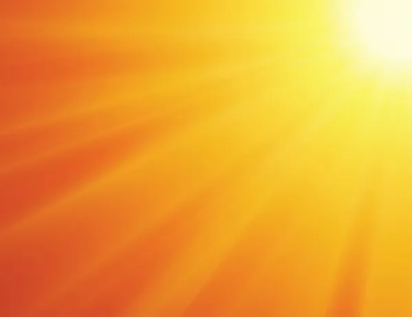 Sonne auf gelbem Hintergrund — Stockvektor