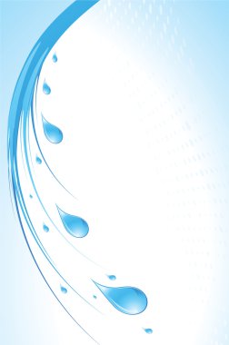 Blue water drops clipart