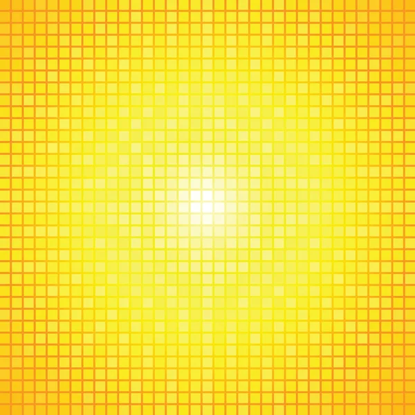抽象的黄色光爆裂马赛克 — 图库矢量图片