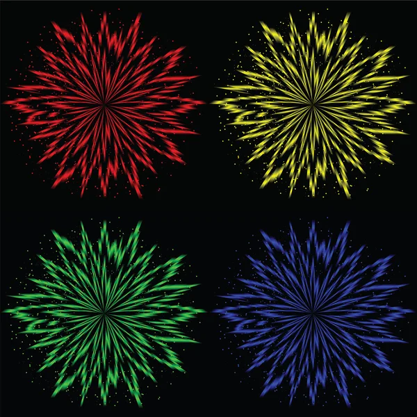 Explosión de flores coloridas — Archivo Imágenes Vectoriales