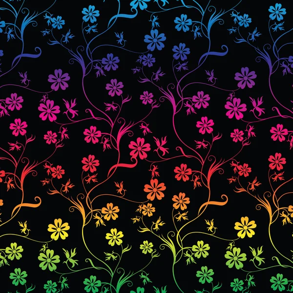 Безшовні барвисті квітковий — стоковий вектор