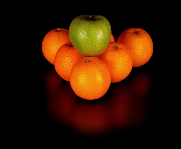 Fruits like billiard balls — Stock Photo, Image