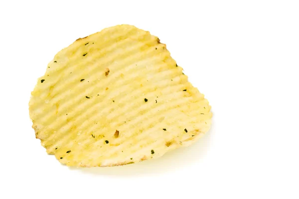 黄色のポテトチップスのクローズ アップ — ストック写真