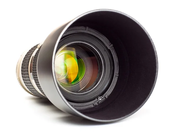Long lens with hood — Stock Photo, Image