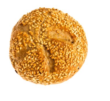 Bun with sesame seeds clipart