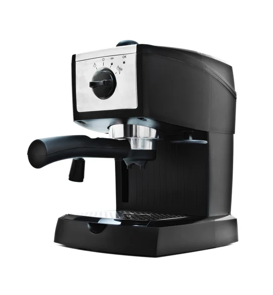 Siyah espresso makinesi — Stok fotoğraf