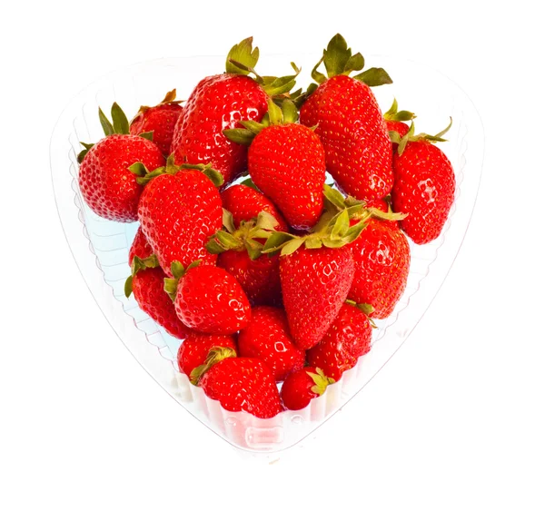 草莓心形包中 — 图库照片