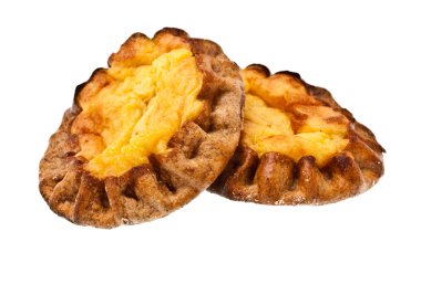 Karelian pies with potatoes clipart