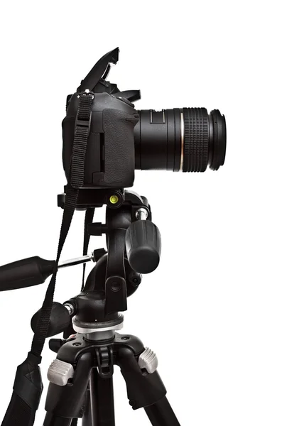 Dslr camera on tripod — Stock Photo, Image