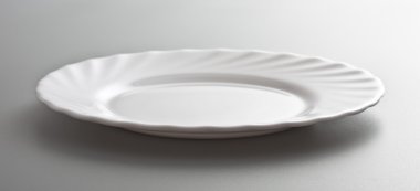 Empty white dish clipart