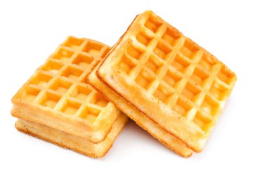 Two soft waffles clipart