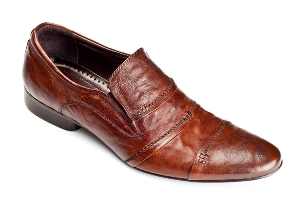 Single brown shoe — Stock Photo, Image