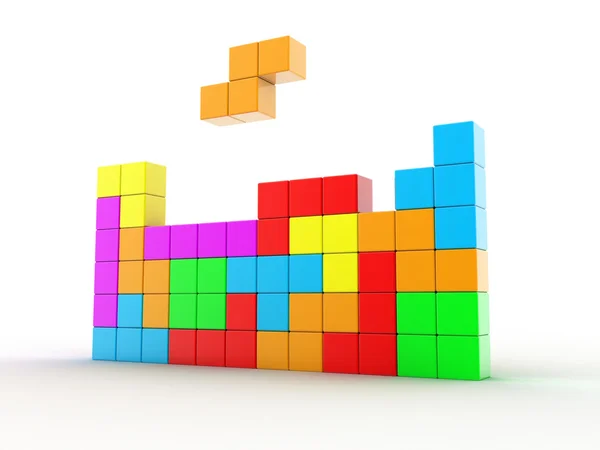 Hra Tetris — Stock fotografie