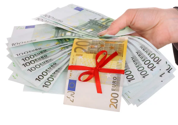 Másik pénznemet, dollár, euró, a háttérnyomtatás rubelt — Stock Fotó