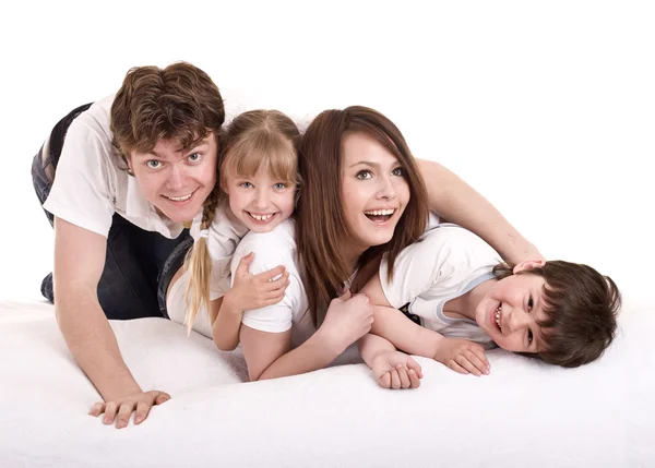 Šťastné rodinné výchovy dětí. — Stock fotografie