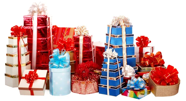 Group of colour gift box. — Stock Photo, Image