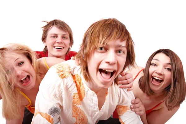 Група щасливих молодих — стокове фото