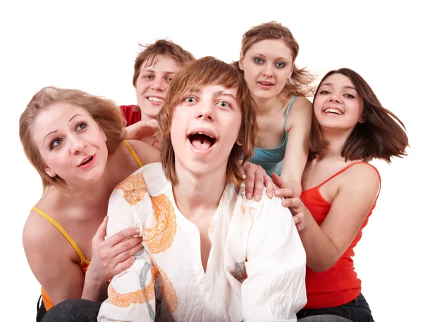 Grupo de jóvenes felices —  Fotos de Stock